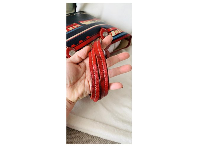 Le Boy Chanel Le Train Vermelho Azul - vista 3