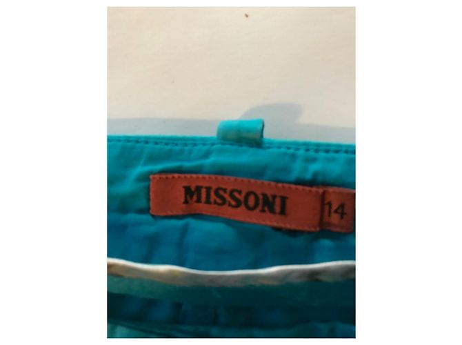 Missoni Calça capri turquesa - vista 4
