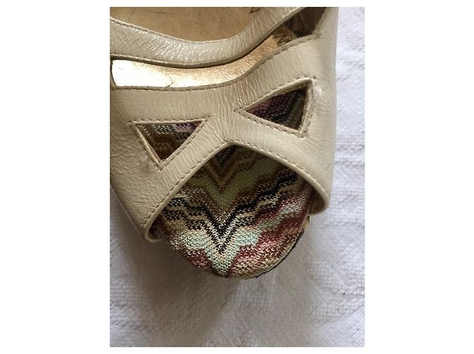 Missoni Keilsandalen Weiß Mehrfarben - Ansicht 8