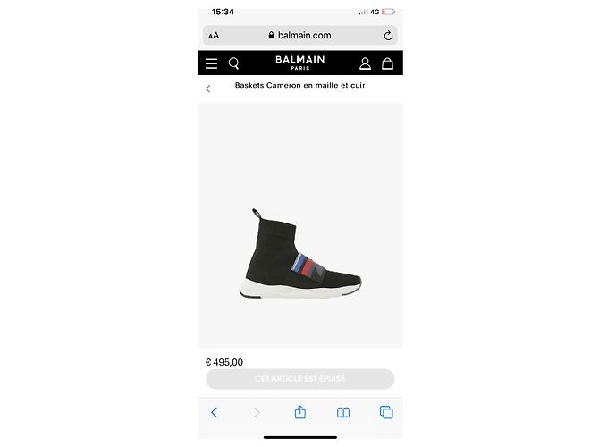 Sneakers Balmain Cameron Glitter Multicolore - vista 2