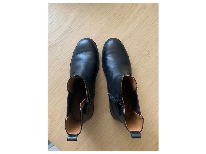 Stivaletti Gucci in pelle nera Nero - vista 4