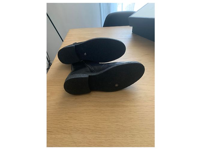 Stivaletti Gucci in pelle nera Nero - vista 5