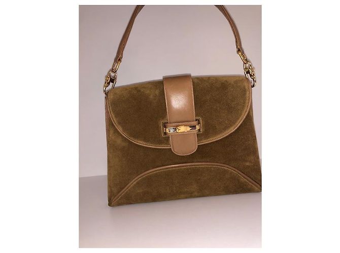 Tote GUCCI AUTHENTIC vintage molto rara Marrone chiaro - vista 2