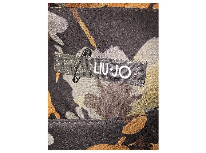 Liu.Jo Falda de seda con dobladillo con volantes Multicolor - vista 3