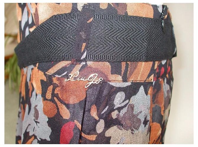 Liu.Jo Falda de seda con dobladillo con volantes Multicolor - vista 8