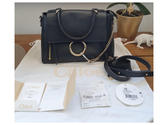 Chloé Tasche Modell FAYE Medium Schwarz - Ansicht 2