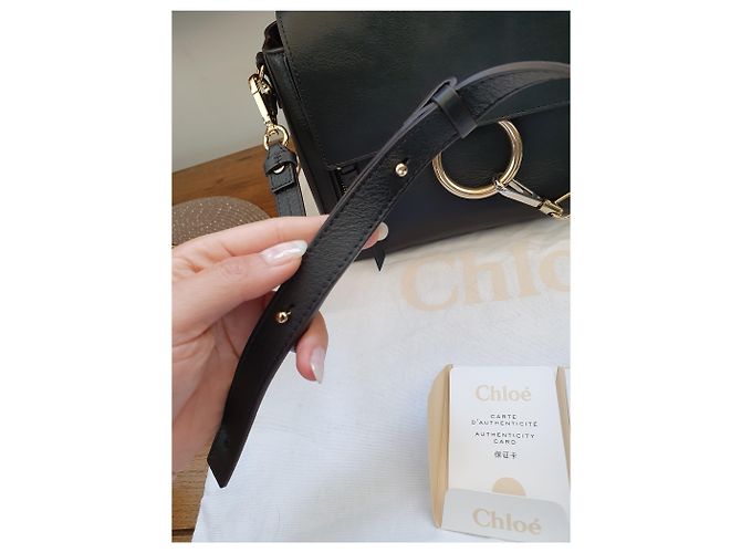 Chloé Tasche Modell FAYE Medium Schwarz - Ansicht 8