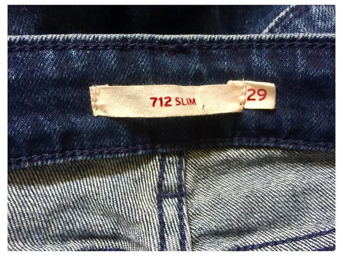 Levi's LEVIS 712 Jeans ajustados elásticos Azul oscuro - vista 4