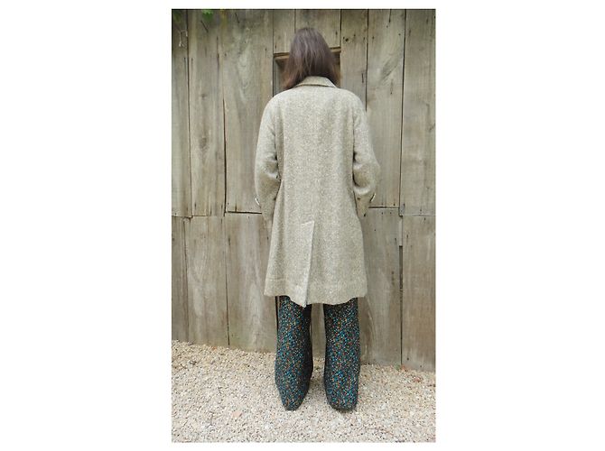 Abrigo Burberry de tweed irlandés gris - vista 10