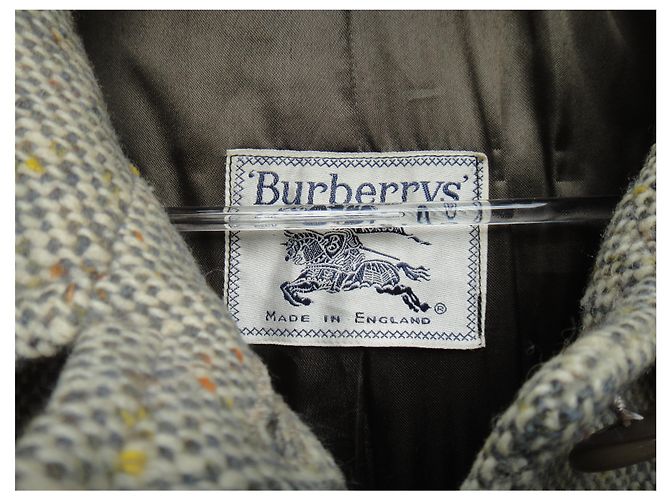 Abrigo Burberry de tweed irlandés gris - vista 3
