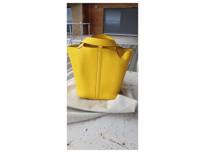 Hermès Picotin 22 Amarillo - vista 10