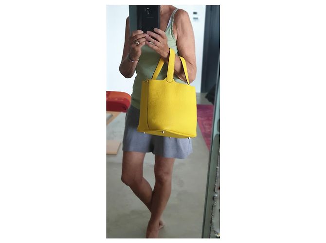 Hermès Picotin 22 Amarillo - vista 7