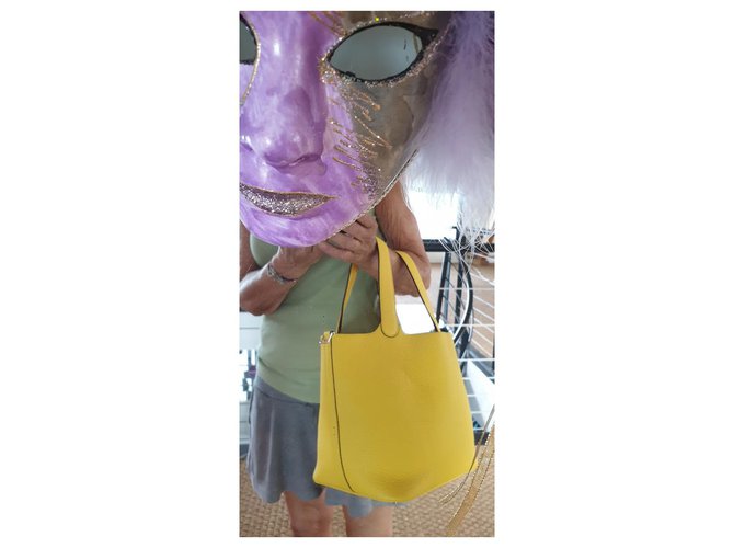 Hermès Picotin 22 Amarillo - vista 8