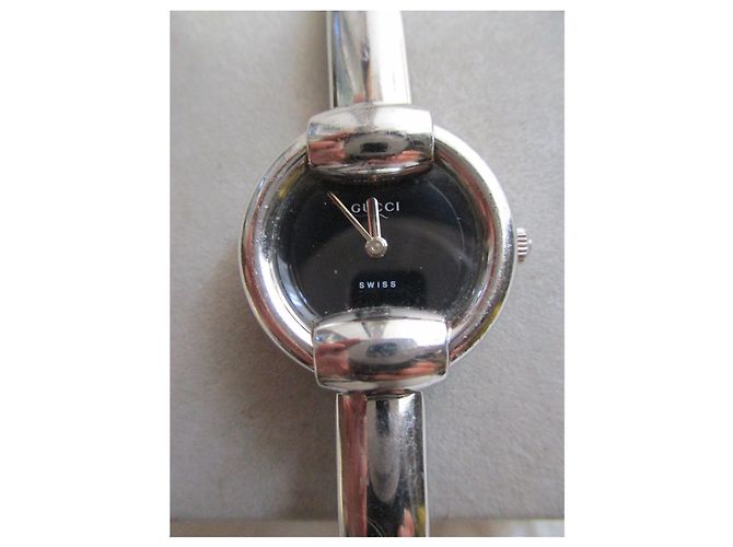 Orologio Gucci Horsebit Acciaio Dial Nero - vista 5