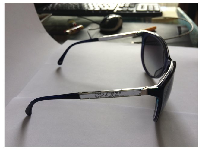 Cambon Chanel redondeado Azul marino - vista 2