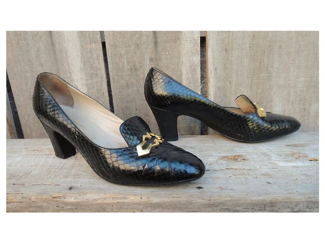 décolleté vintage Bruno Magli p 40 Nero - vista 2
