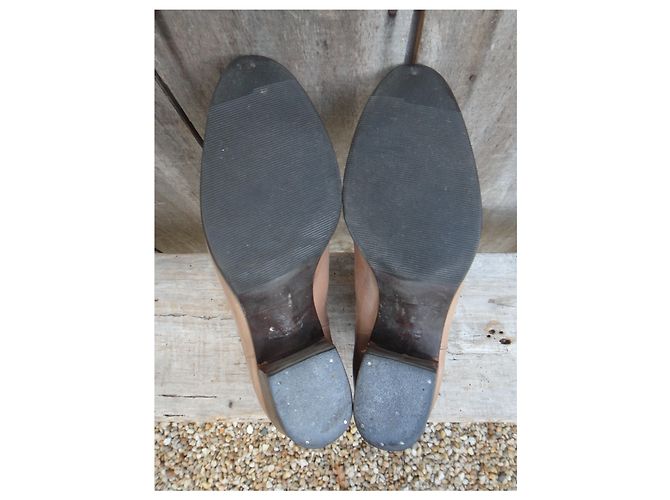 Botas Sartore de piel beige 39 IT - vista 6