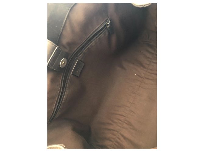 Borsa a mano Gucci Sukey in tela marrone beige - vista 5