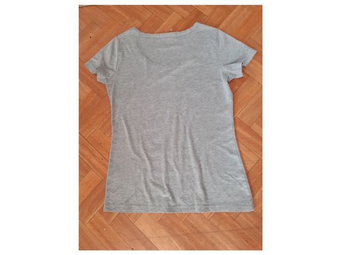 Camiseta Céline Cinza de Algodão e Elastano - vista 2