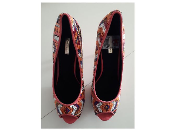 Autre Marque Sequined platform pumps Multiple colors - view 2