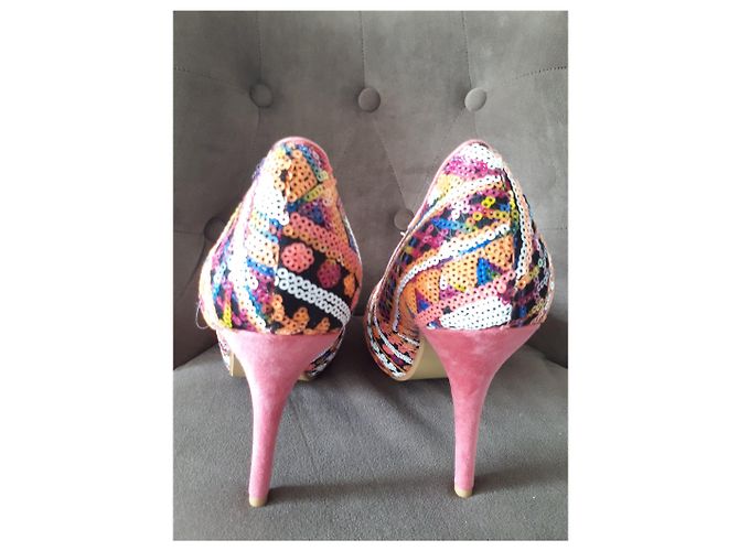 Autre Marque Sequined platform pumps Multiple colors - view 3