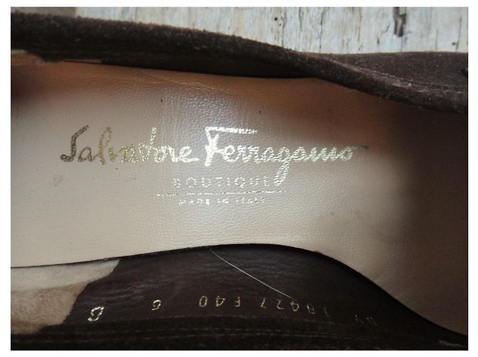 Salvatore Ferragamo p mocassini 36,5 Marrone scuro - vista 3