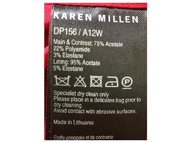 Karen Millen Stretch-Satinkleid rot und burgunderrot - Ansicht 5