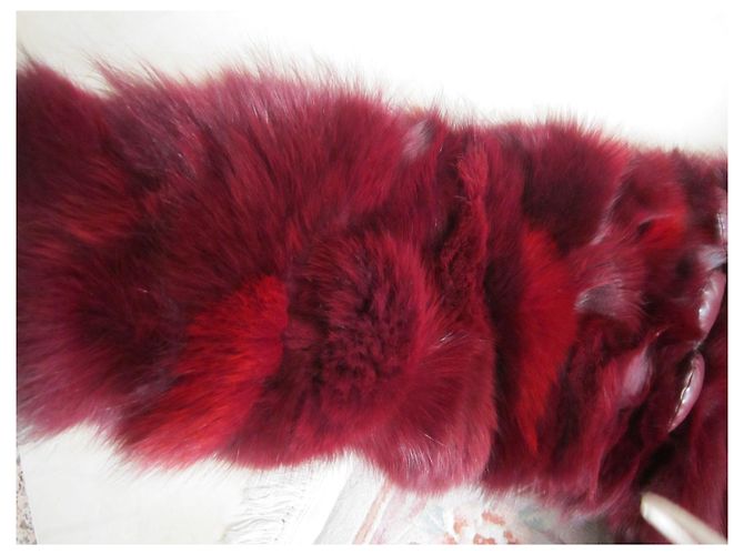 inconnue Red Fox Fur Jacket Size 40 - view 3
