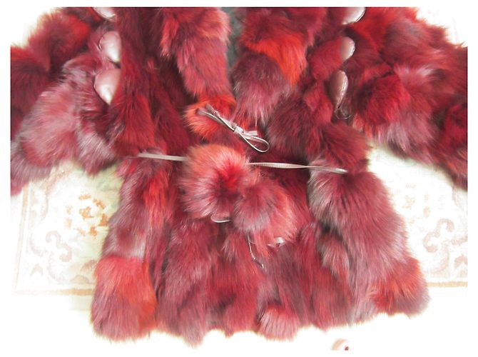 inconnue Red Fox Fur Jacket Size 40 - view 4
