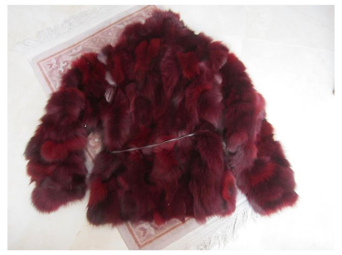 inconnue Red Fox Fur Jacket Size 40 - view 5