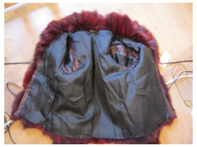 inconnue Red Fox Fur Jacket Size 40 - view 6