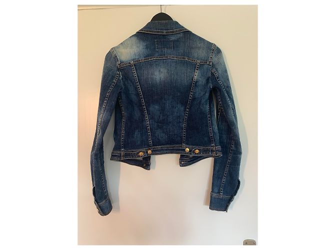 Giacca di jeans blu Pierre Balmain - vista 2