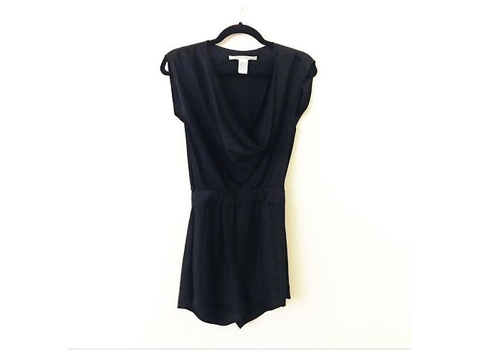 Diane Von Furstenberg Mono de seda DvF Bellancia Negro - vista 5