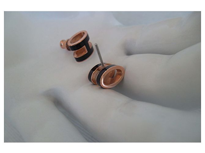 Hermès POP H EARRINGS Preto - vista 3