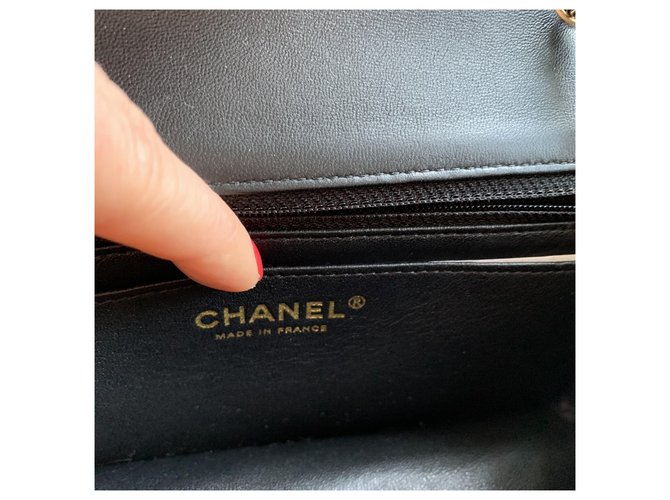 CHANEL MINI SACO RETANGULAR Preto - vista 9