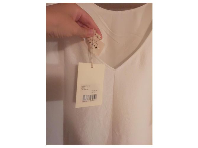 Vestido SéZane Fanny Blanco de Algodón - vista 2