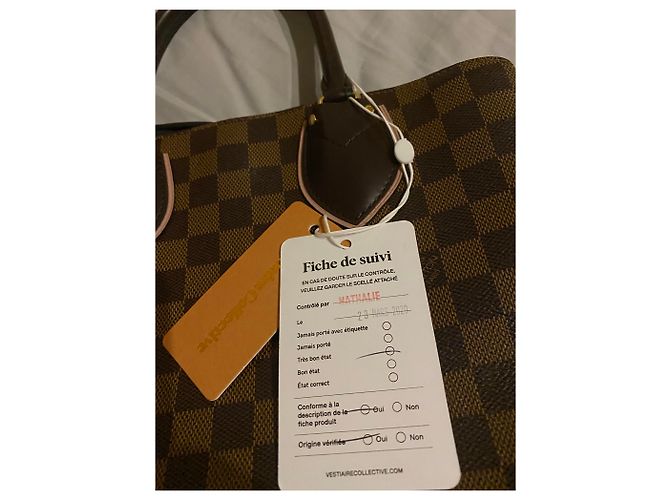 Borsa Louis Vuitton in pelle marrone - vista 5