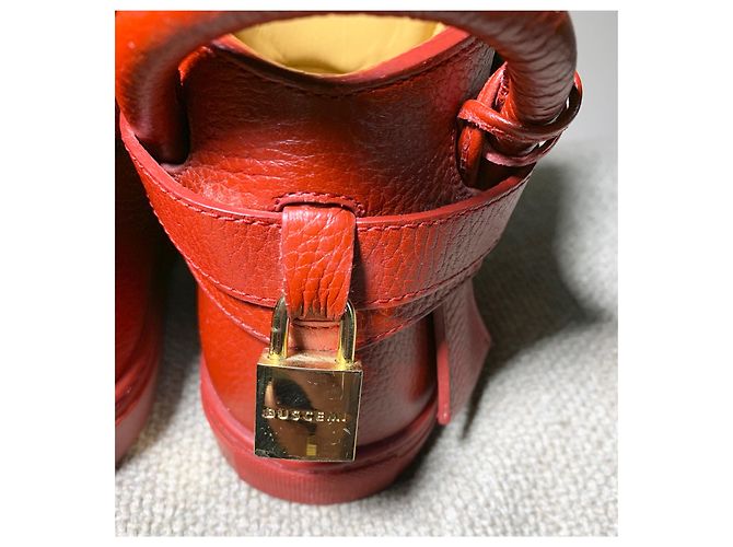 Buscemi Scarpe da ginnastica in pelle Rosso - vista 10