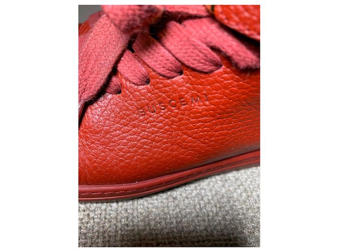 Buscemi Scarpe da ginnastica in pelle Rosso - vista 11