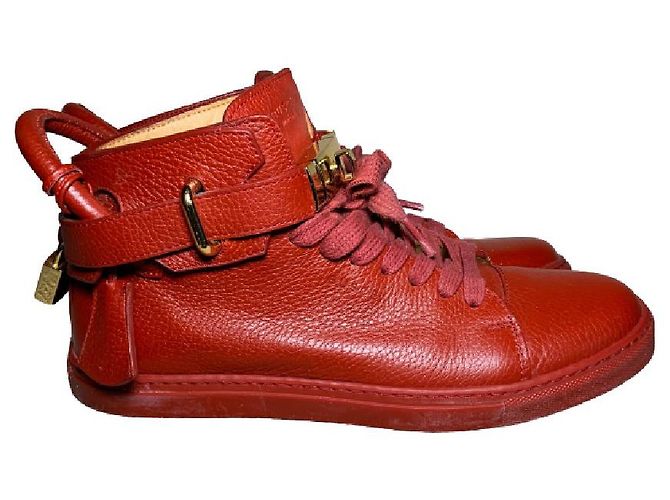 Buscemi Scarpe da ginnastica in pelle Rosso - vista 2