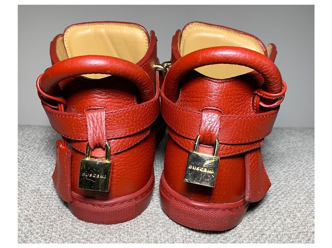 Buscemi Scarpe da ginnastica in pelle Rosso - vista 3