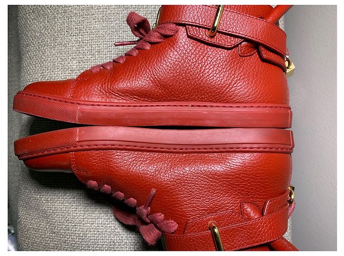 Buscemi Scarpe da ginnastica in pelle Rosso - vista 5
