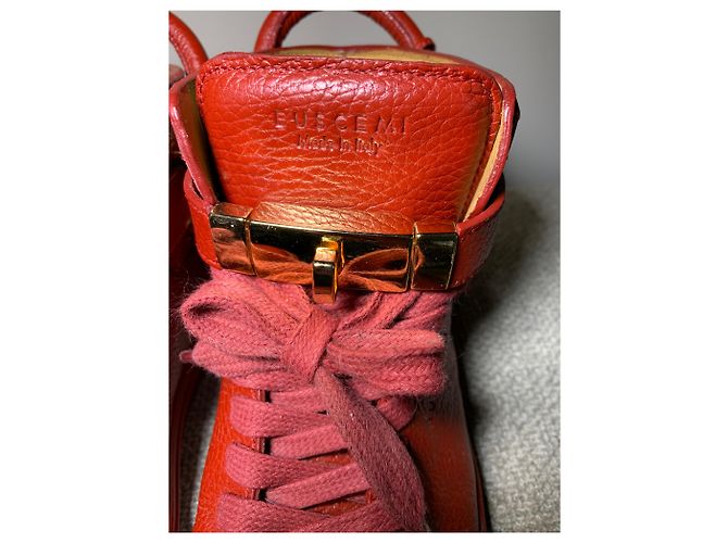 Buscemi Scarpe da ginnastica in pelle Rosso - vista 8