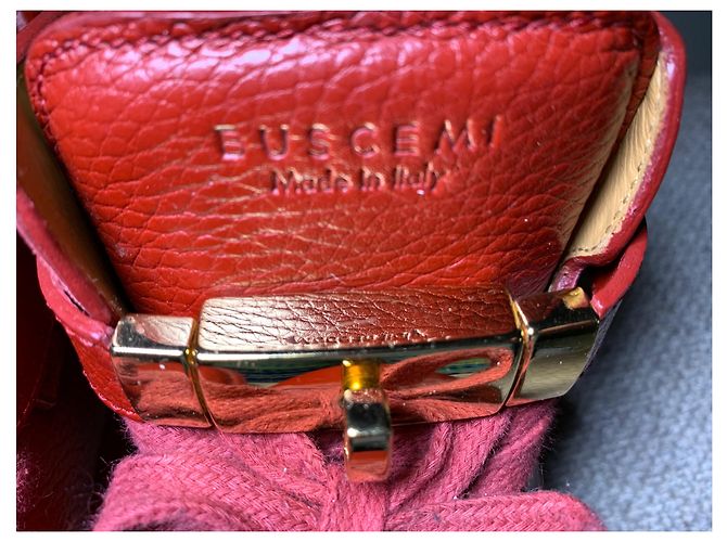 Buscemi Scarpe da ginnastica in pelle Rosso - vista 9