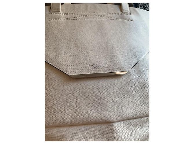 Bolsa de couro Lancel Enveloppe Bege - vista 2