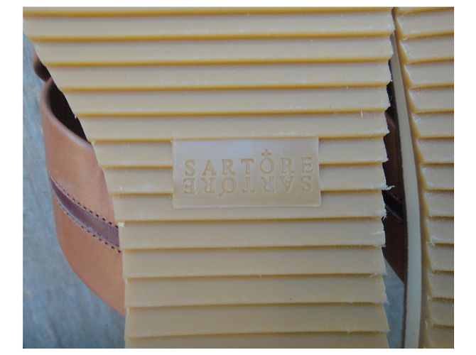 Sartore p Sandalen 37,5 neue Bedingung Hellbraun - Ansicht 9