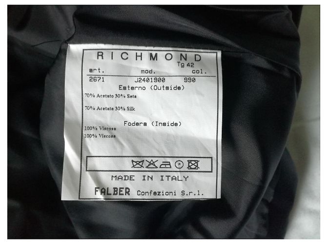 John Richmond Abito da cocktail da sera elegante nero completamente foderato - vista 10