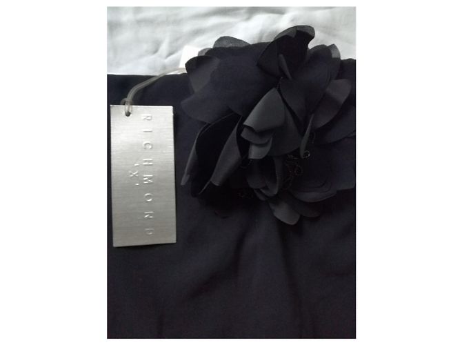 John Richmond Neu mit Tag voll gefüttert Sommer Abend Cocktailkleid Schwarz - Ansicht 5