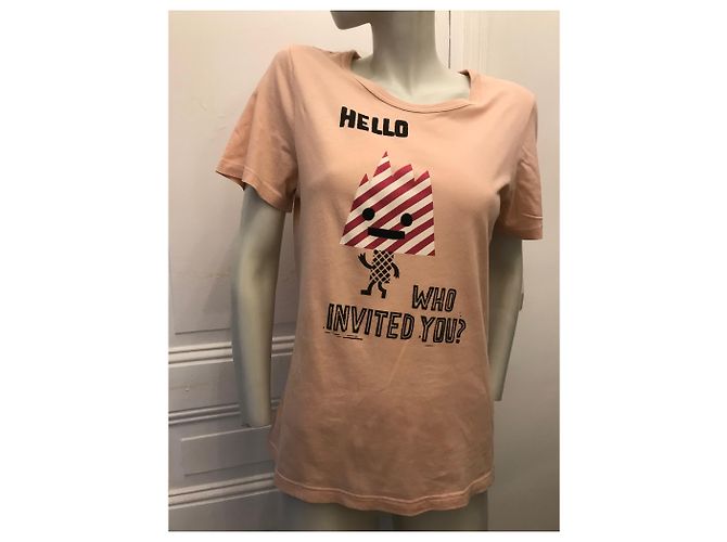 Camiseta de algodão salmão Marc by Marc Jacobs Laranja - vista 2