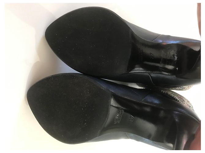 Autre Marque Stivaletti Bijoux FABI in pelle blu notte Nero - vista 8